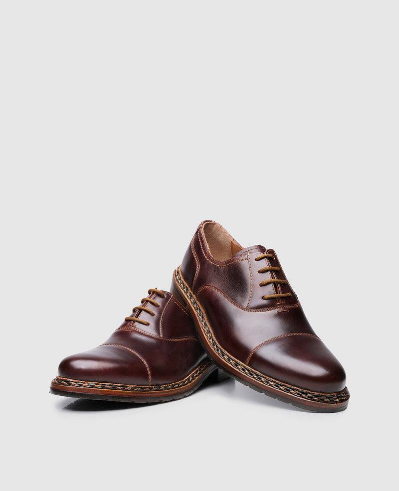 Shoepassion Heinrich Dinkelacker Modischer Captoe Oxford mit Zopfrahmen Shoepassion Online Outlet