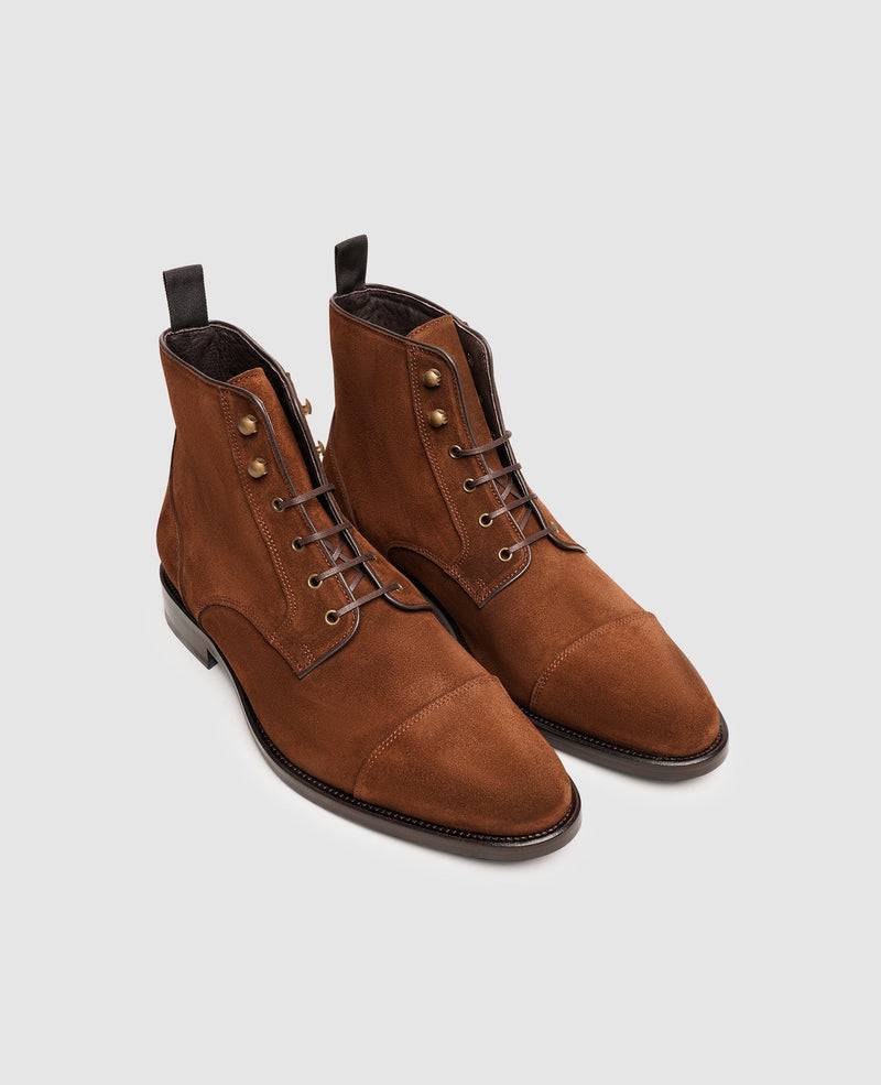 Shoepassion Flexible Derby-Boots für Herren aus Velours Henry Stevens Shoepassion 50% Rabatt mit kostenlosem Versand