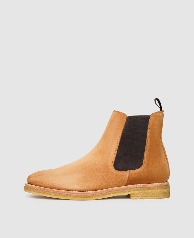 Shoepassion Rahmengenähte Herren Chelsea Boots aus Velours Henry Stevens Shoepassion Im Verkauf