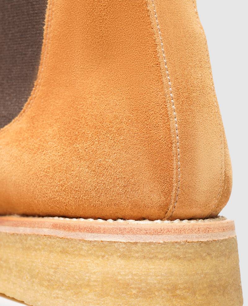 Shoepassion Rahmengenähte Herren Chelsea Boots aus Velours Henry Stevens Shoepassion Im Verkauf
