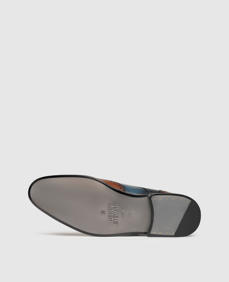 Shoepassion Zweifarbiger Full-Brogue Derby Herrenschuh Henry Stevens Shoepassion zollfrei