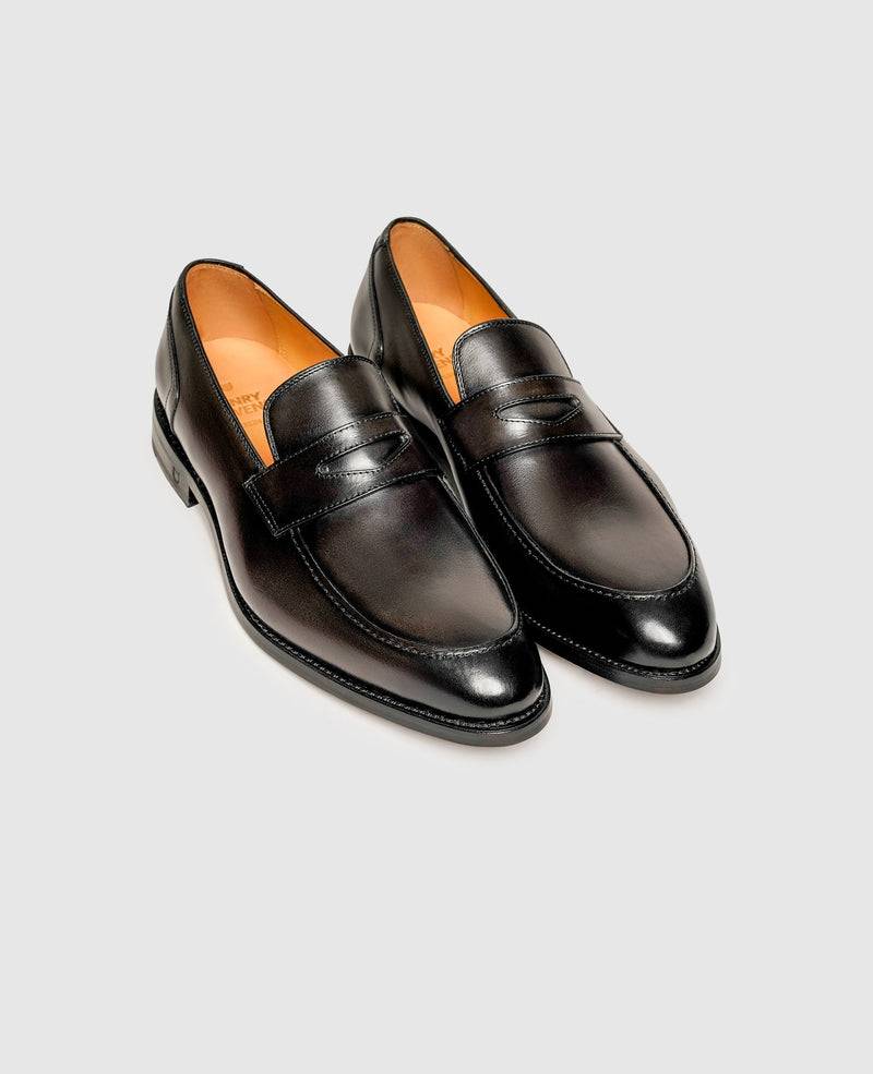 Shoepassion Edler Penny Loafer für Herren mit Handfinish Henry Stevens Shoepassion Begrenzte Freigabe