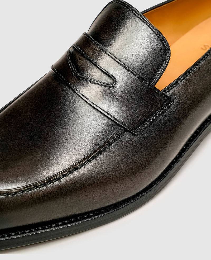 Shoepassion Edler Penny Loafer für Herren mit Handfinish Henry Stevens Shoepassion Begrenzte Freigabe