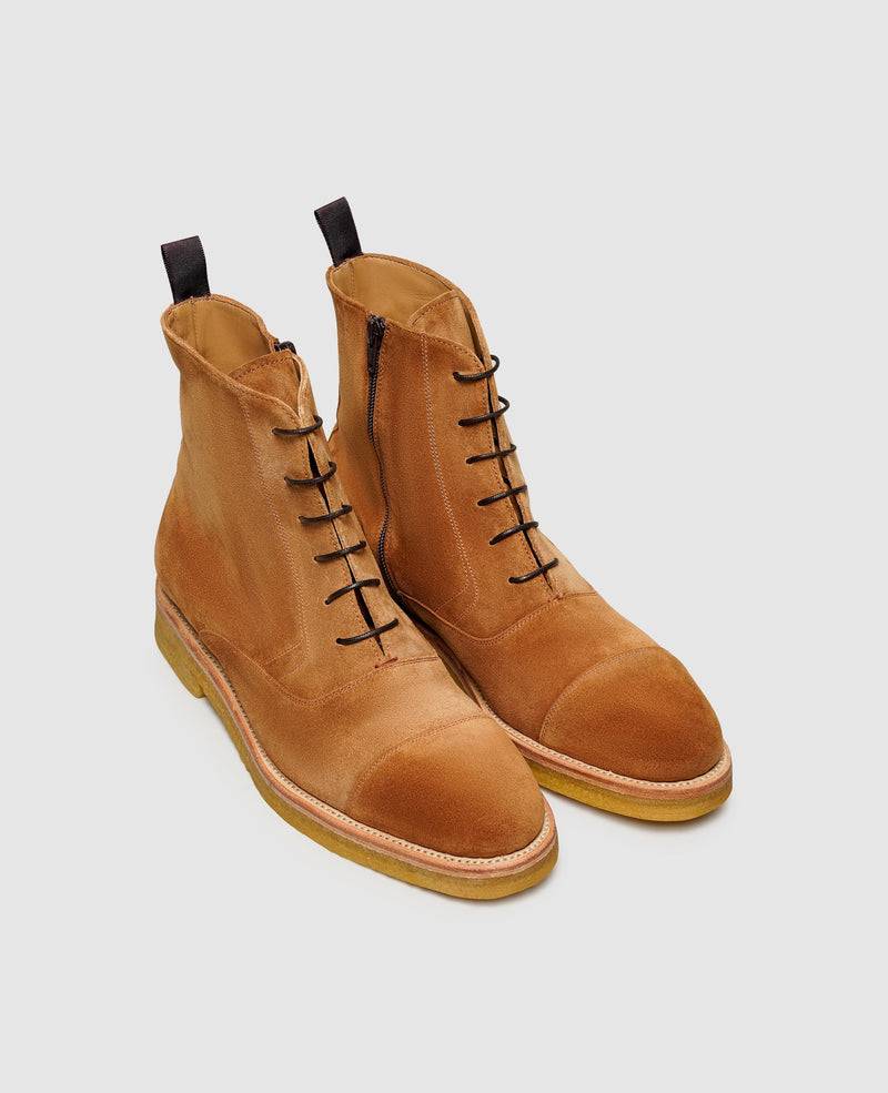 Shoepassion Rahmengenähte Herren-Schnürboots aus Rauleder Henry Stevens Shoepassion Nur für heute