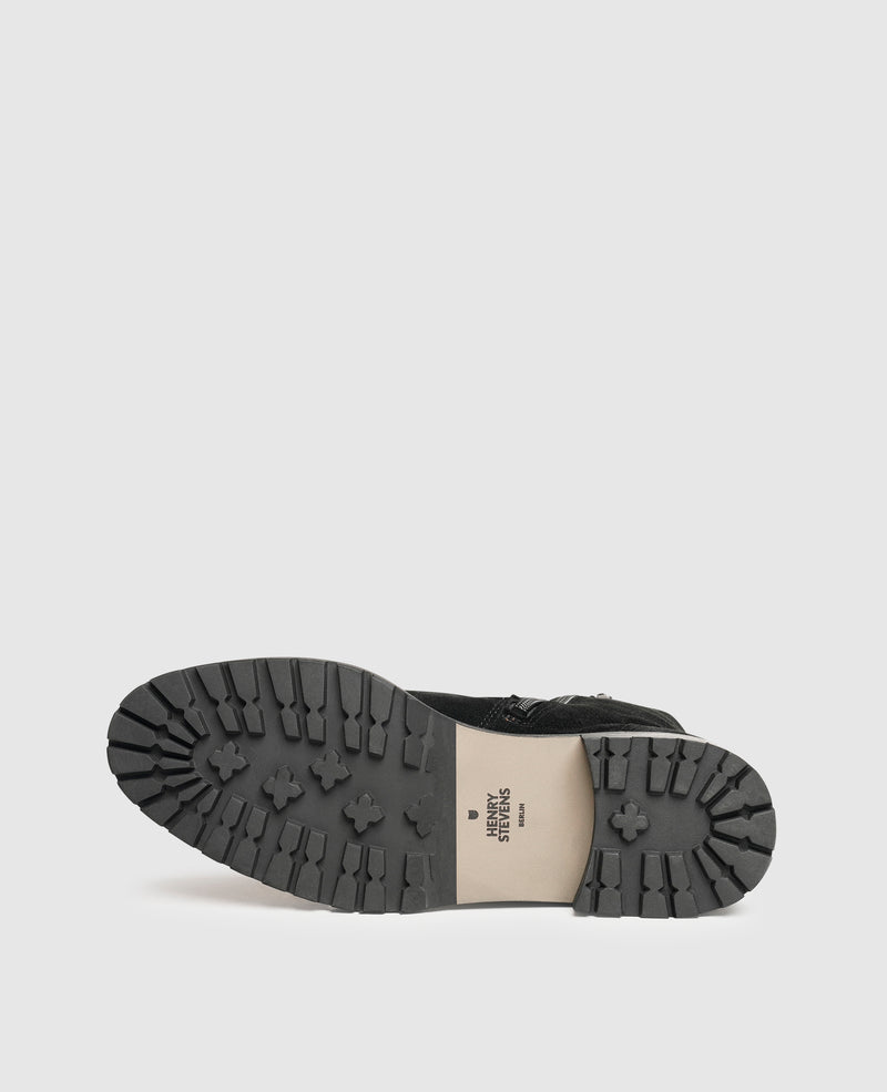Shoepassion Schnürstiefel aus Velours für Damen Henry Stevens Shoepassion Fabrikverkauf