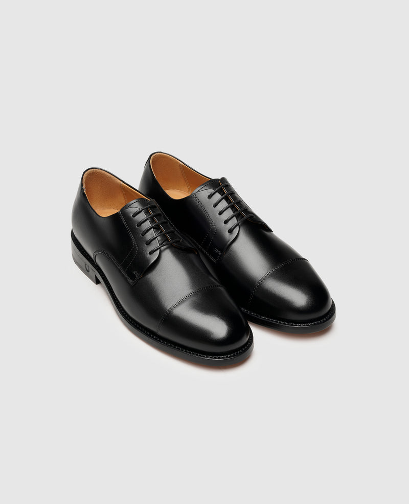 Shoepassion Rahmengenähter Captoe Derby Damenschuh aus Leder Henry Stevens Shoepassion Sonderangebot
