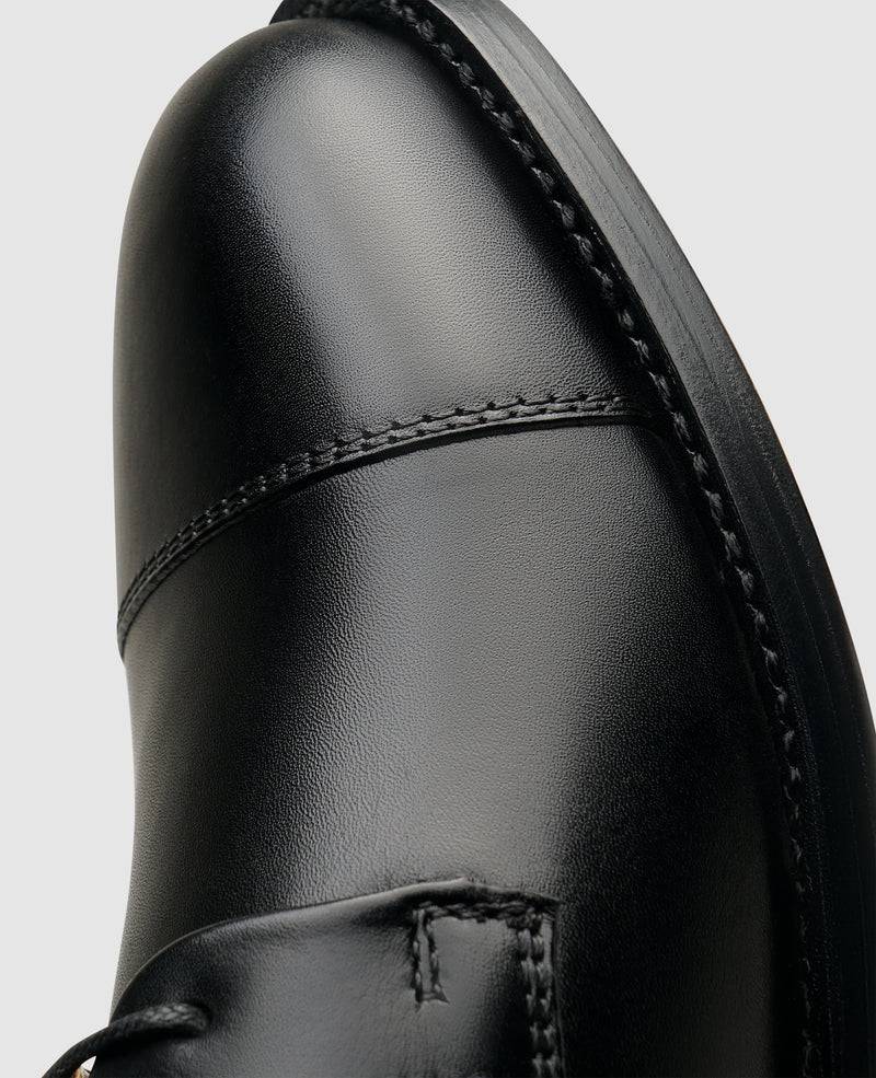 Shoepassion Rahmengenähter Captoe Derby Damenschuh aus Leder Henry Stevens Shoepassion Sonderangebot