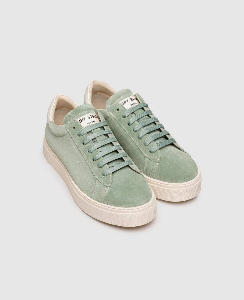 Shoepassion Moderner Damen-Sneaker aus Velours Henry Stevens Shoepassion Vatertagsangebot