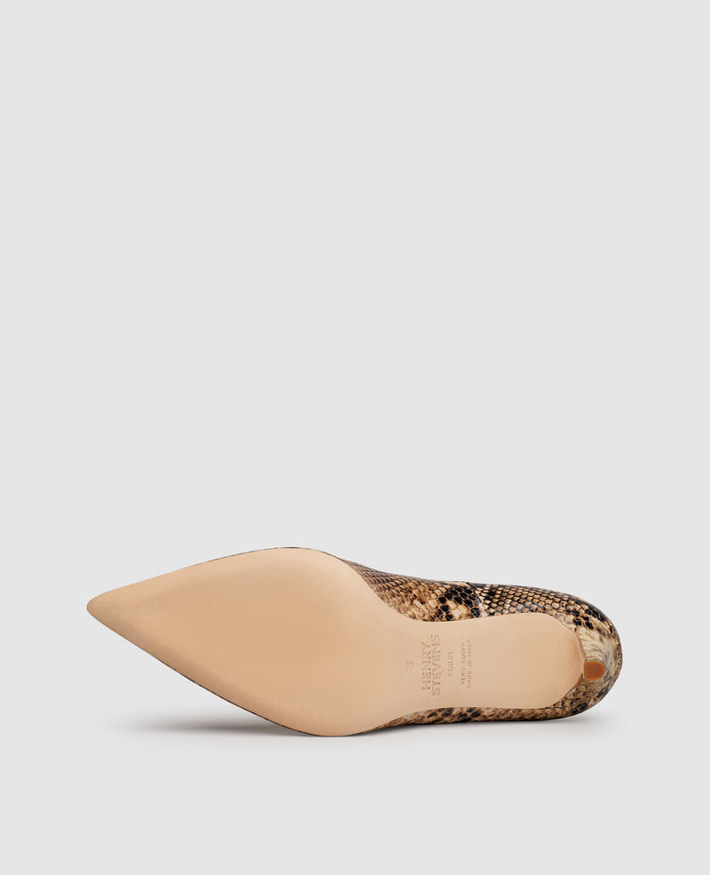 Shoepassion Elegante Damen-Pumps in Reptil-Optik Henry Stevens Shoepassion Neuheiten