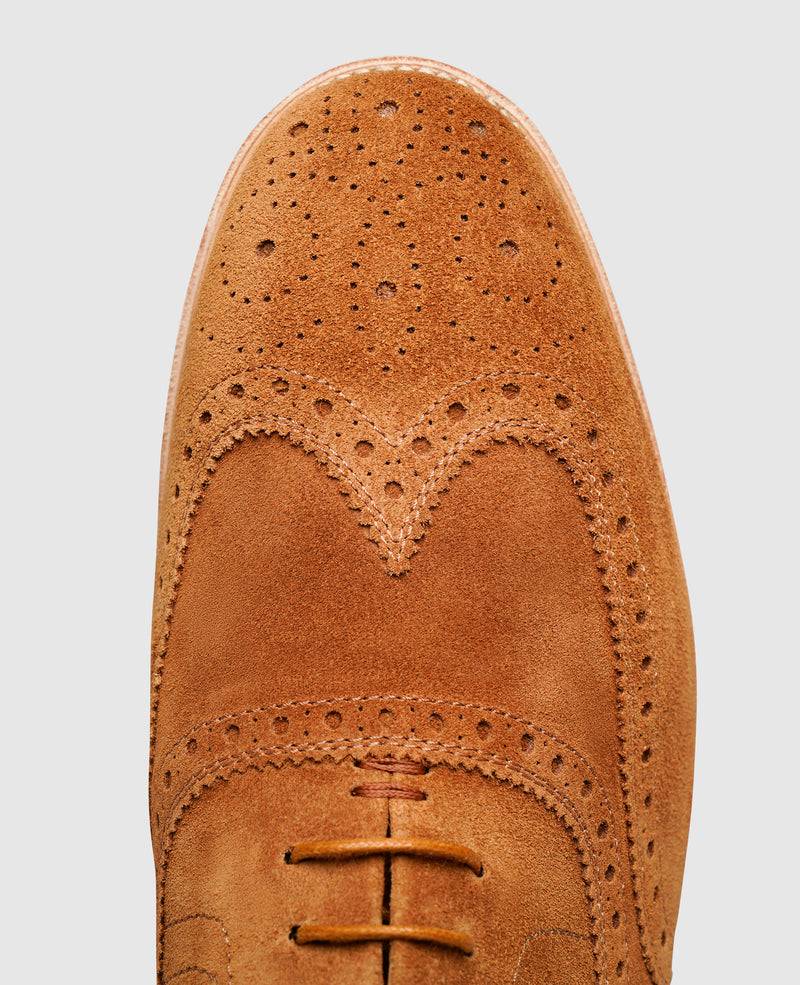 Shoepassion Flexible Full-Brogue Oxford Herrenschuhe mit Velours Shoepassion Zeitbegrenzte Promotion