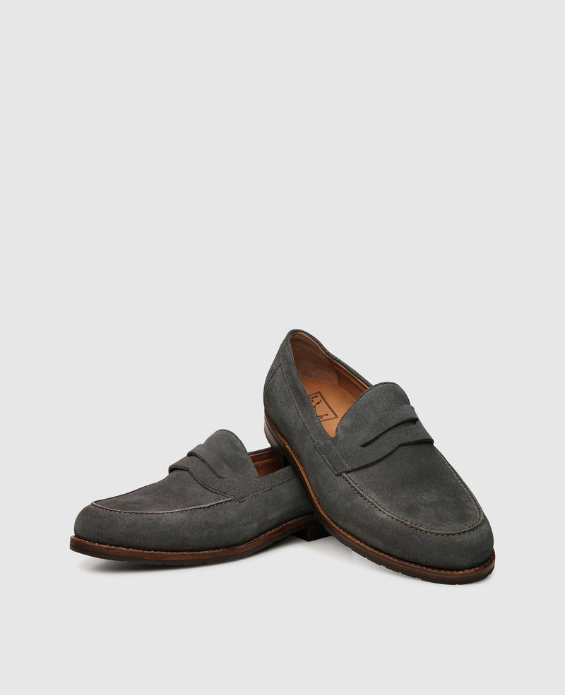 Shoepassion Handgefertigter Penny Loafer für Herren aus Velours Shoepassion Super Rabatt