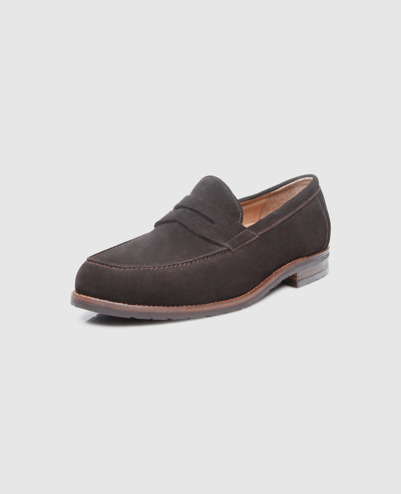 Shoepassion Handgefertigter Penny Loafer für Herren aus Velours Shoepassion Riesige Rabatte