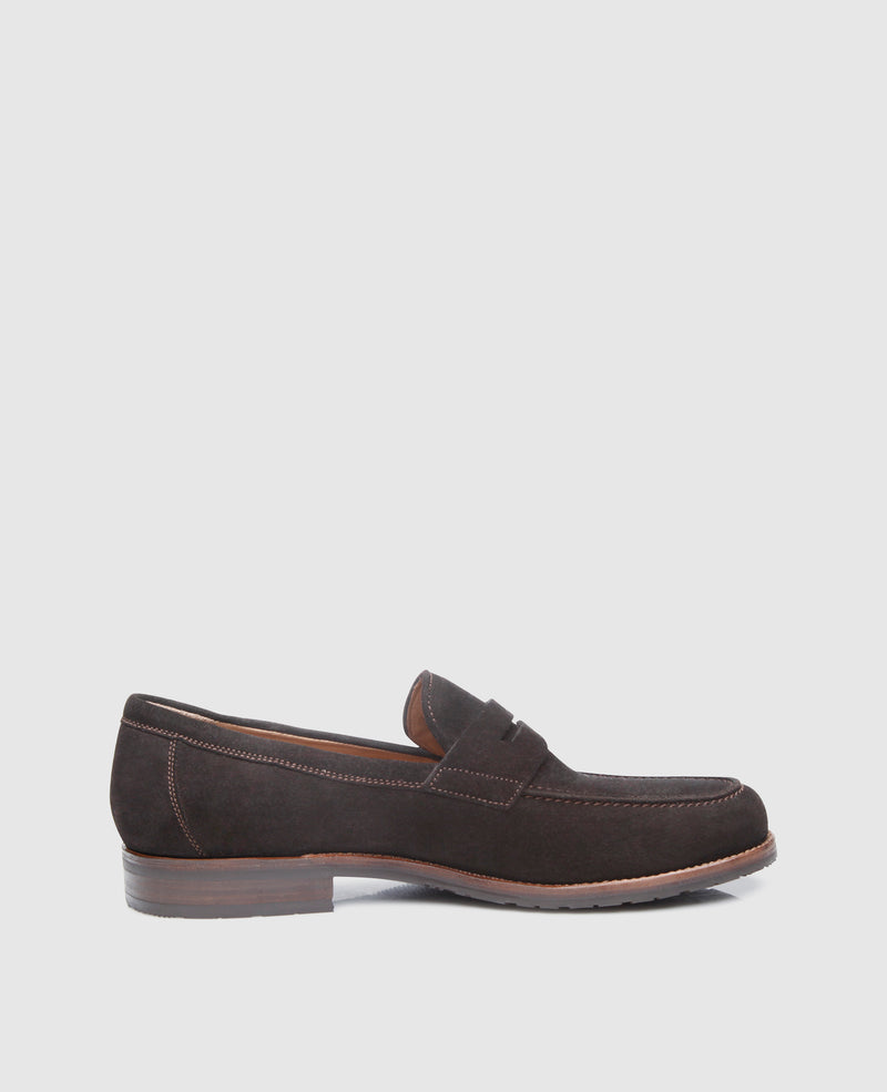 Shoepassion Handgefertigter Penny Loafer für Herren aus Velours Shoepassion Riesige Rabatte