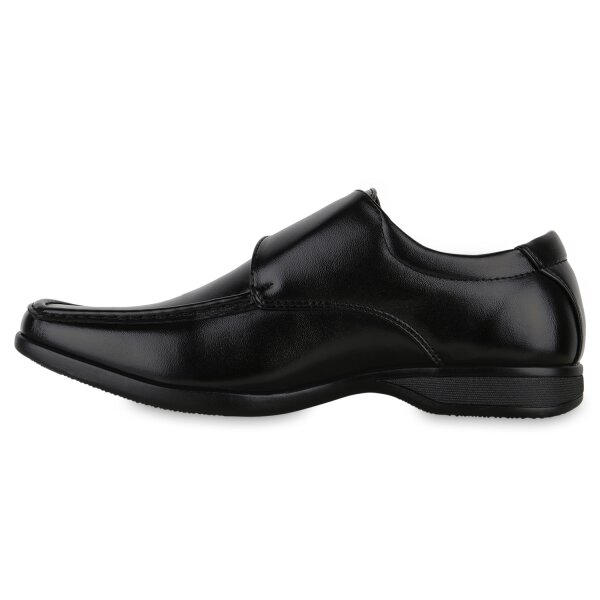 Stiefelparadies Herren Klassische Halbschuhe in Schwarz Kostenloser Versand