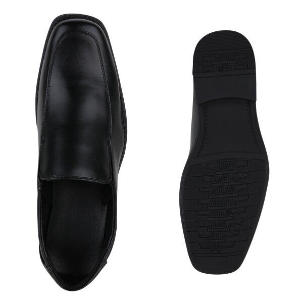 Stiefelparadies Herren Klassische Slippers in Schwarz Sonderangebot