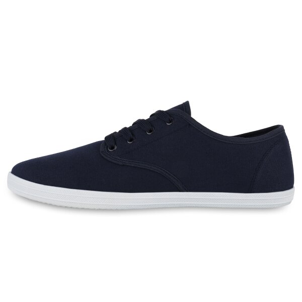 Stiefelparadies Herren Sneaker Low in Dunkelblau Black Friday