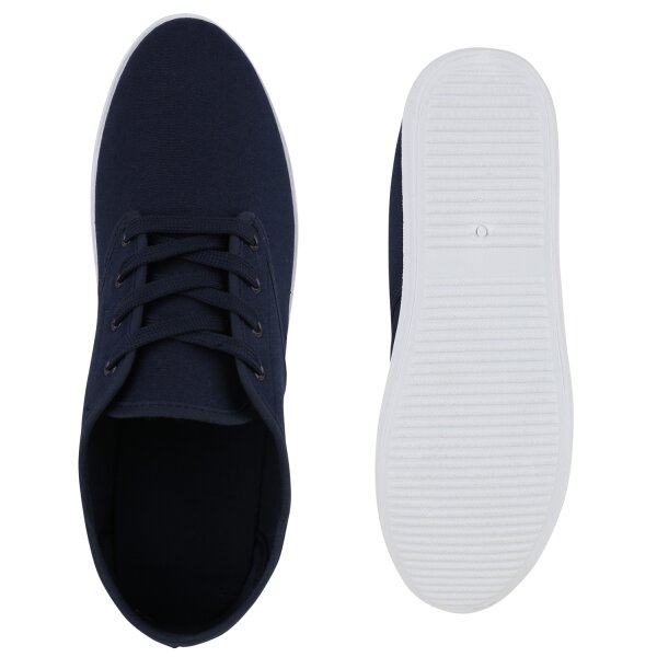 Stiefelparadies Herren Sneaker Low in Dunkelblau Black Friday