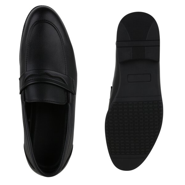Stiefelparadies Herren Klassische Slippers in Schwarz Cyber Monday