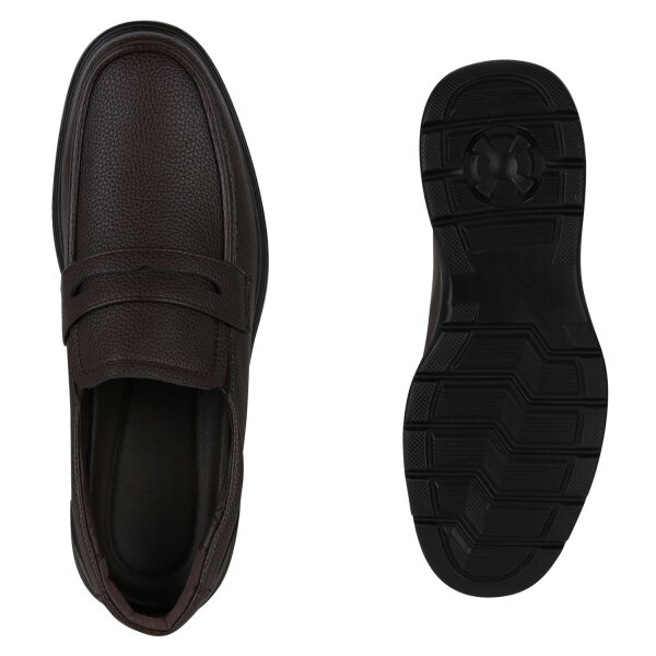 Stiefelparadies Herren Klassische Halbschuhe in Braun Valentinstagsangebot