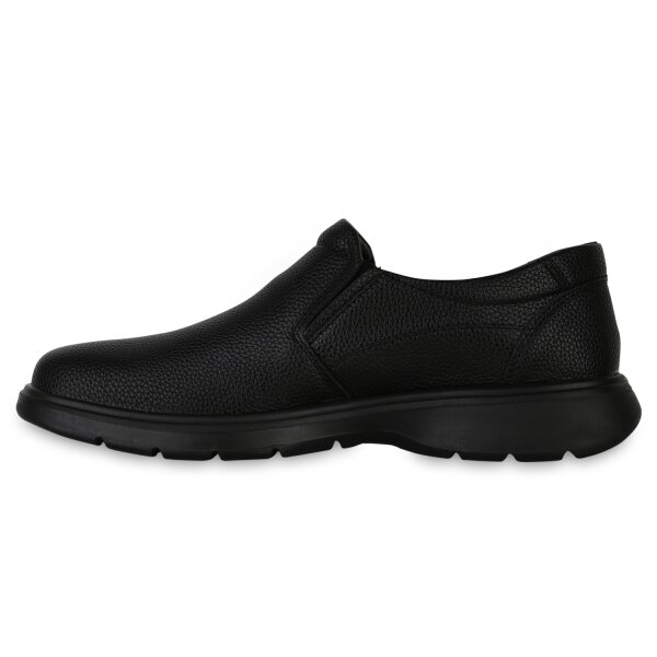 Stiefelparadies Herren Klassische Halbschuhe in Schwarz Heißer Verkauf