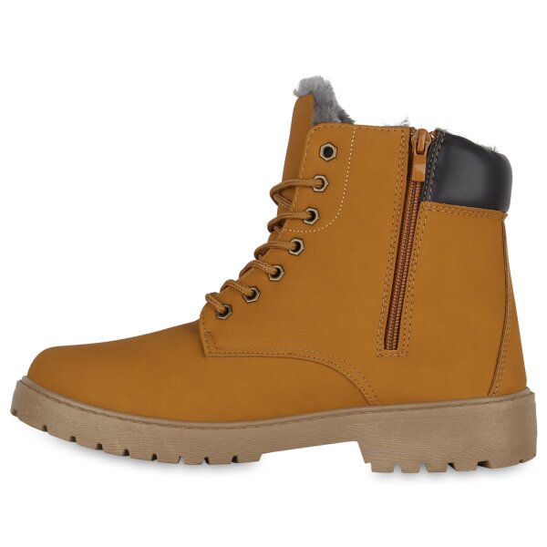 Stiefelparadies Herren Worker Boots in Hellbraun Tiefpreis