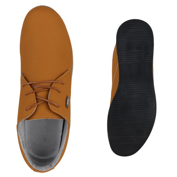Stiefelparadies Herren Klassische Halbschuhe in Hellbraun Nur für heute