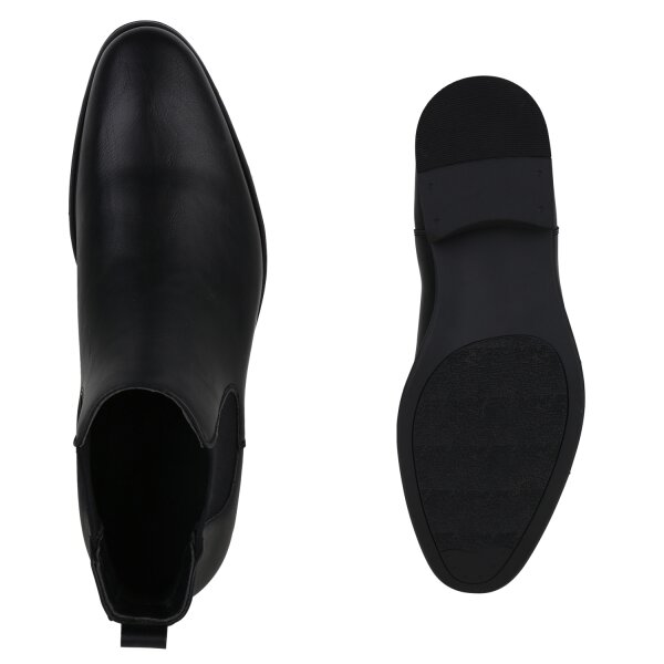 Stiefelparadies Herren Chelsea Boots in Schwarz Angebote