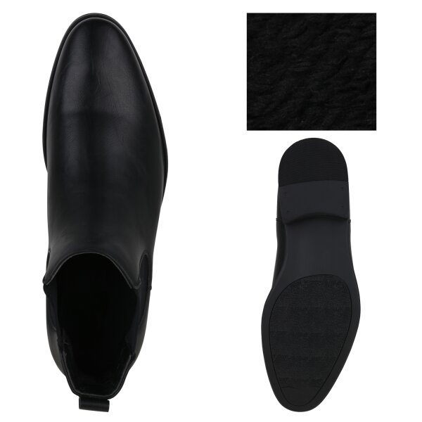 Stiefelparadies Herren Chelsea Boots in Schwarz Hotsell