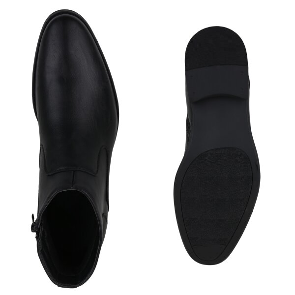 Stiefelparadies Herren Klassische Boots in Schwarz im Angebot