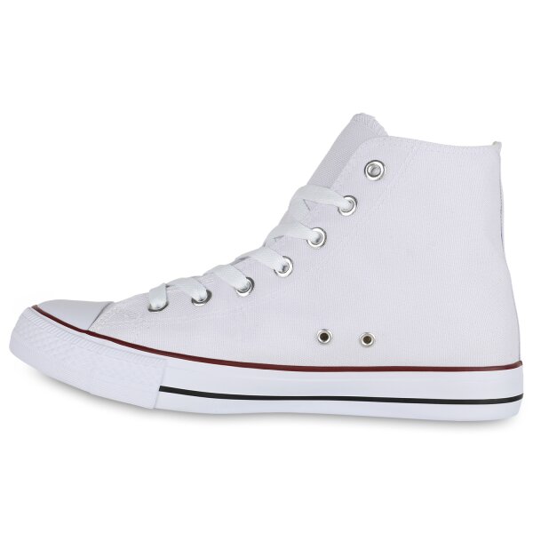 Stiefelparadies Herren Sneaker high in Weiss Sonderangebot