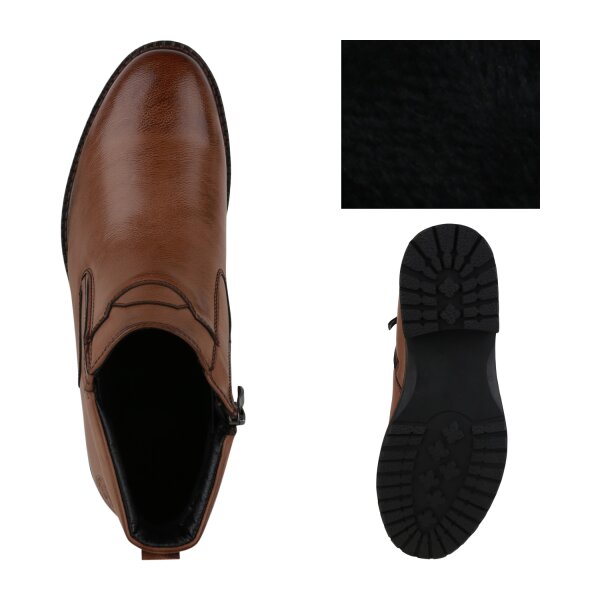 Stiefelparadies Herren Klassische Halbschuhe in Hellbraun Online Shopping