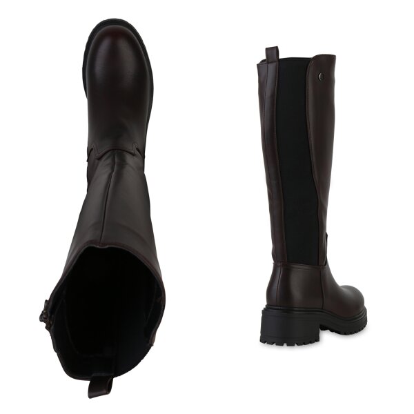 Stiefelparadies Damen Klassische Stiefel in Braun Im Verkauf