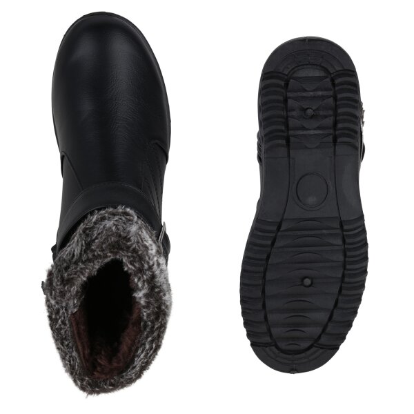 Stiefelparadies Damen Winter Boots in Schwarz Preisnachlass