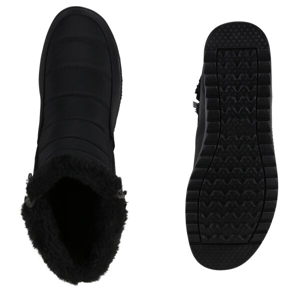 Stiefelparadies Damen Winter Boots in Schwarz Vatertagsangebot