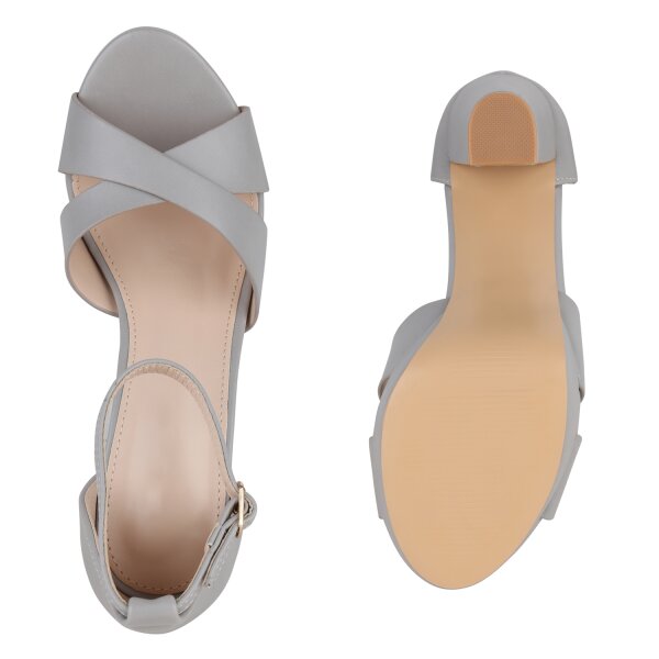 Stiefelparadies Damen High Heels in Grau Lagerräumung