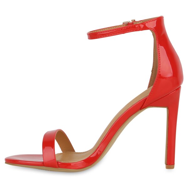 Stiefelparadies Damen High Heels in Rot Lack Heißer Verkauf