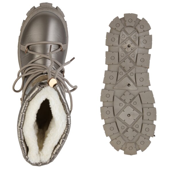 Stiefelparadies Damen Winter Boots in Gold Sonderangebote