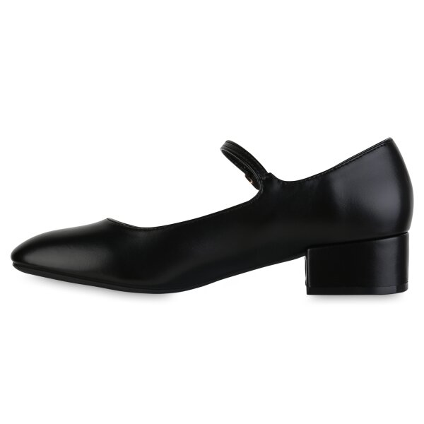 Stiefelparadies Damen Riemchenballerinas in Schwarz Bis zu 60% Rabatt