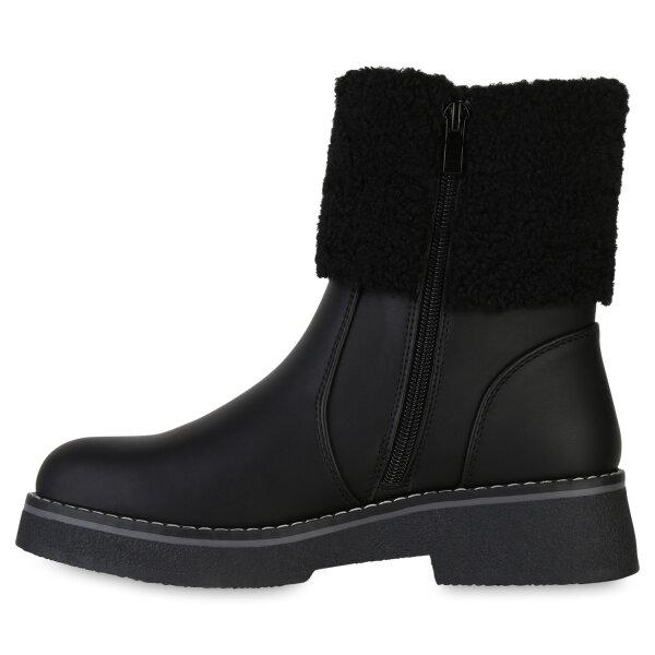 Stiefelparadies Damen Klassische Stiefeletten in Schwarz Online