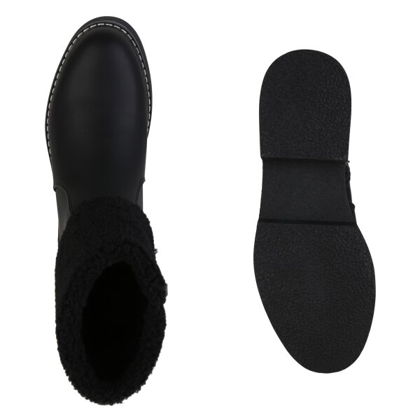 Stiefelparadies Damen Klassische Stiefeletten in Schwarz Online