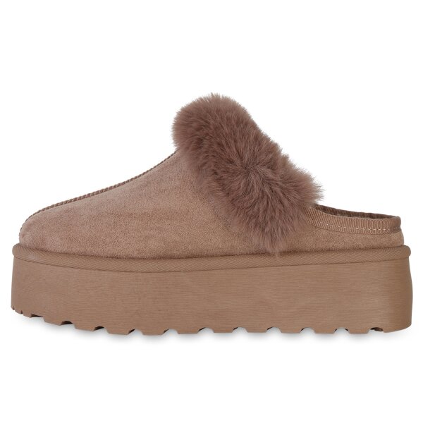 Stiefelparadies Damen Pantoffeln in Khaki Verkauf