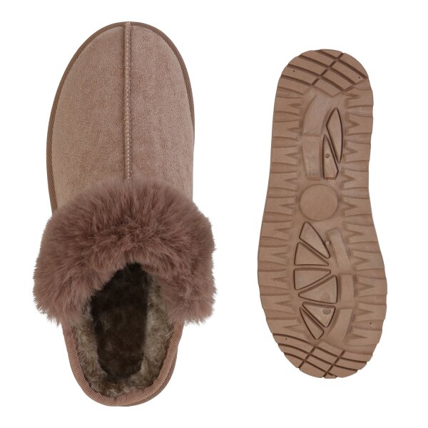 Stiefelparadies Damen Pantoffeln in Khaki Verkauf