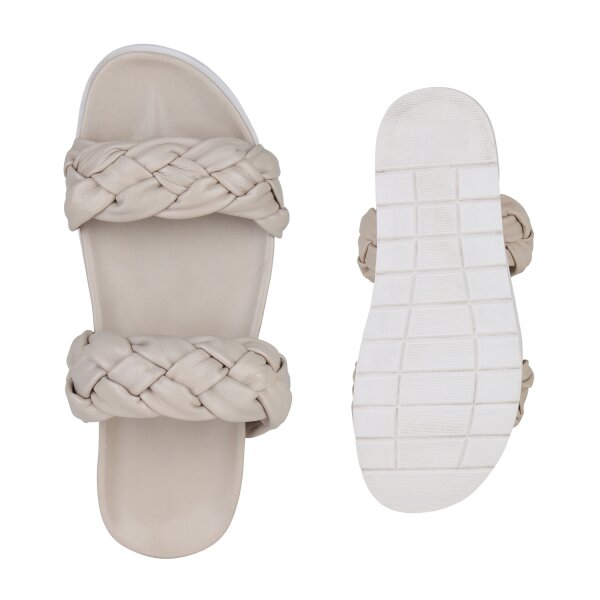 Stiefelparadies Damen Pantoletten in Beige Outlet