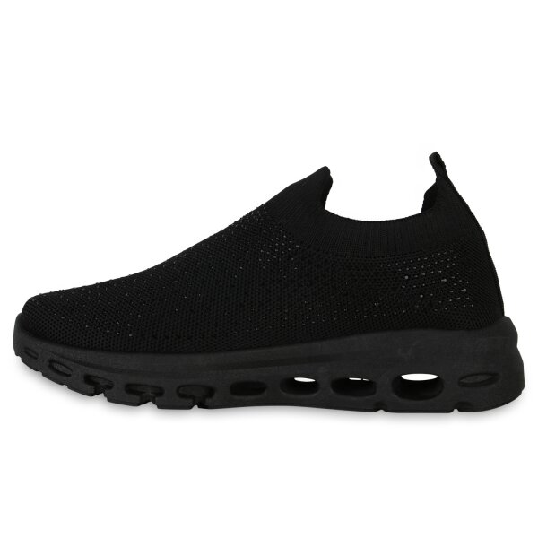 Stiefelparadies Damen Slip Ons in Schwarz Online