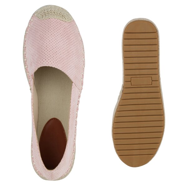 Stiefelparadies Damen Espadrilles in Rosa Zeitbegrenzte Promotion