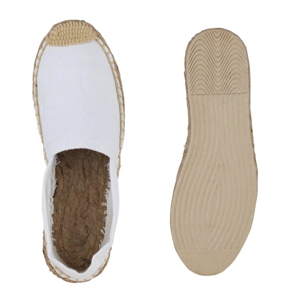 Stiefelparadies Damen Espadrilles in Weiss Bis zu 50% Rabatt