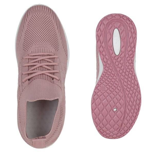 Stiefelparadies Damen Laufschuhe in Altrosa 50% Rabatt für begrenzte Zeit