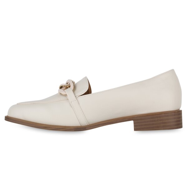 Stiefelparadies Damen Loafers in Creme Online