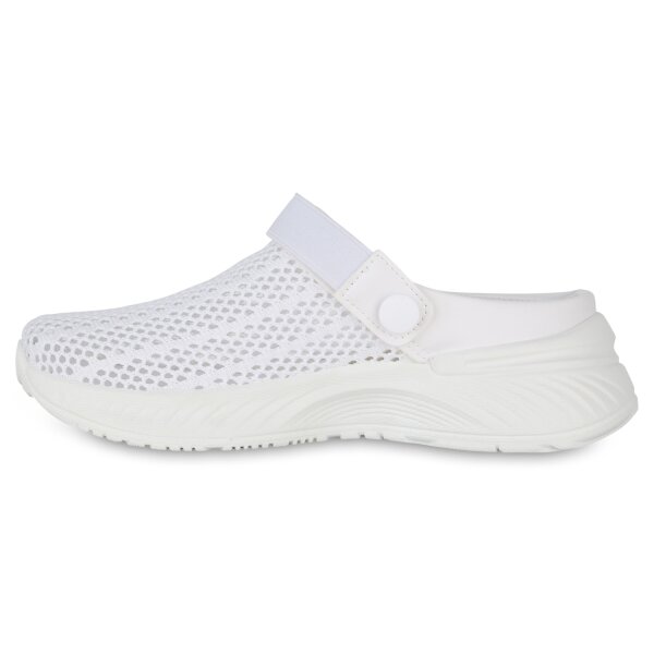 Stiefelparadies Damen Slip Ons in Weiss Im Verkauf