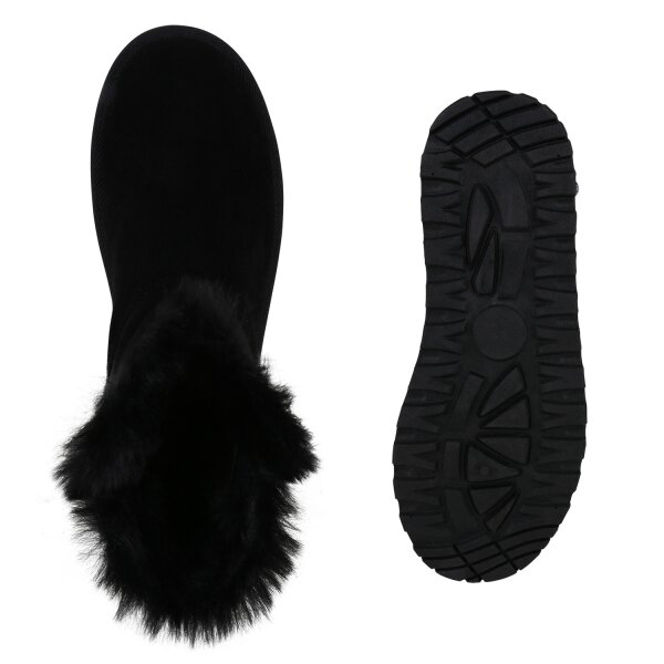 Stiefelparadies Damen Winter Boots in Schwarz Fabrikverkauf